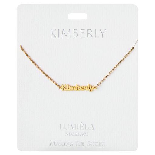 "K-L" Script Name Necklace, 20", 
