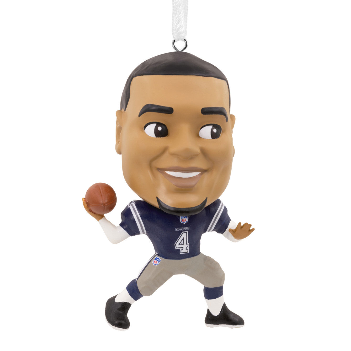 NFL Dallas Cowboys Dak Prescott Bobblehead Hallmark Ornament