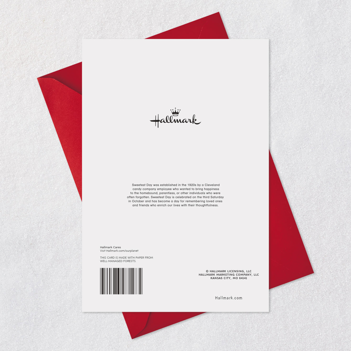 Hot Dog With Googly Eyes Funny Sweetest Day Card Card Back with Envelope image number 7