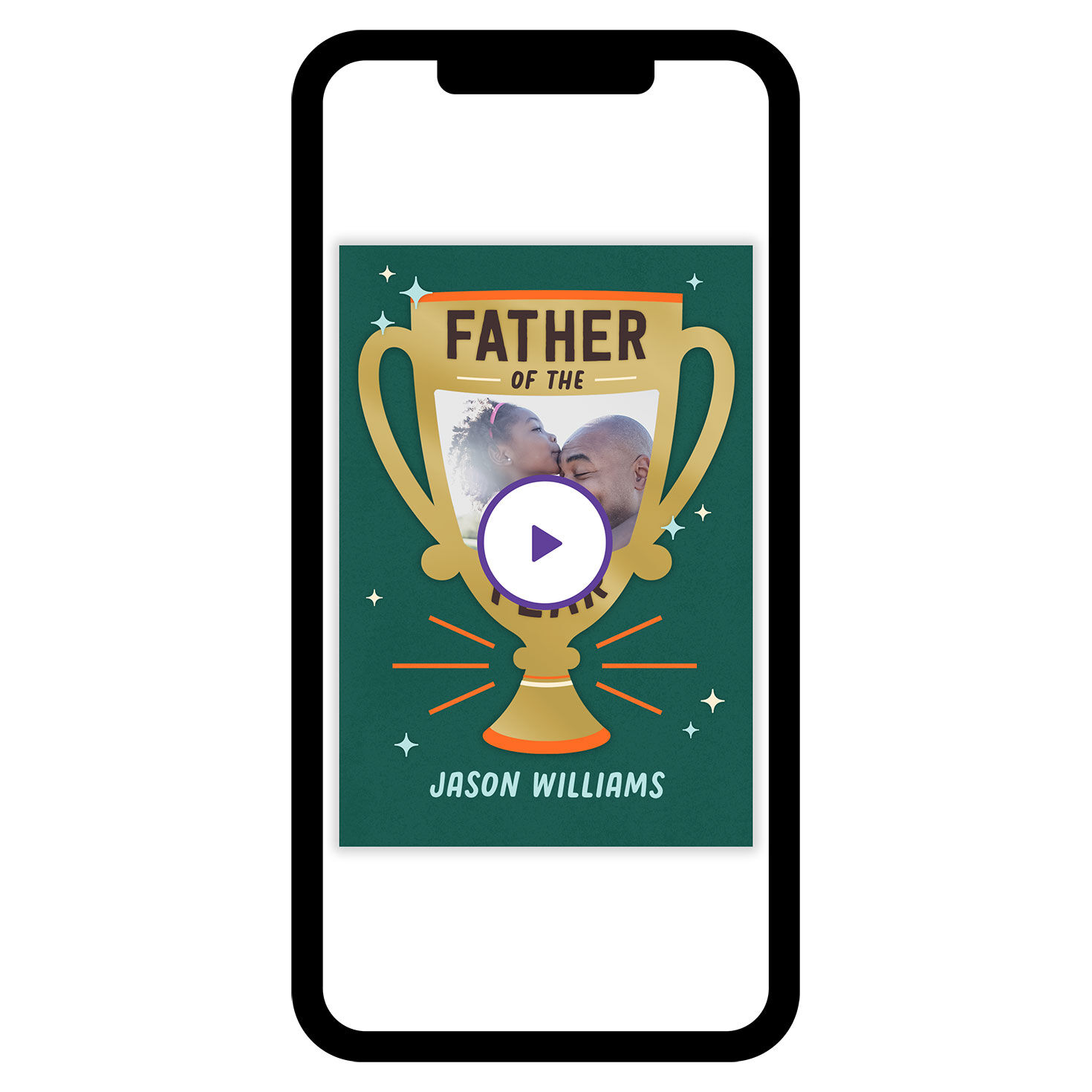Vintage Father of the Year Custom Father's Day eCard