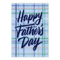 Blue Green Plaid Personalized Father's Day Card front image number 2