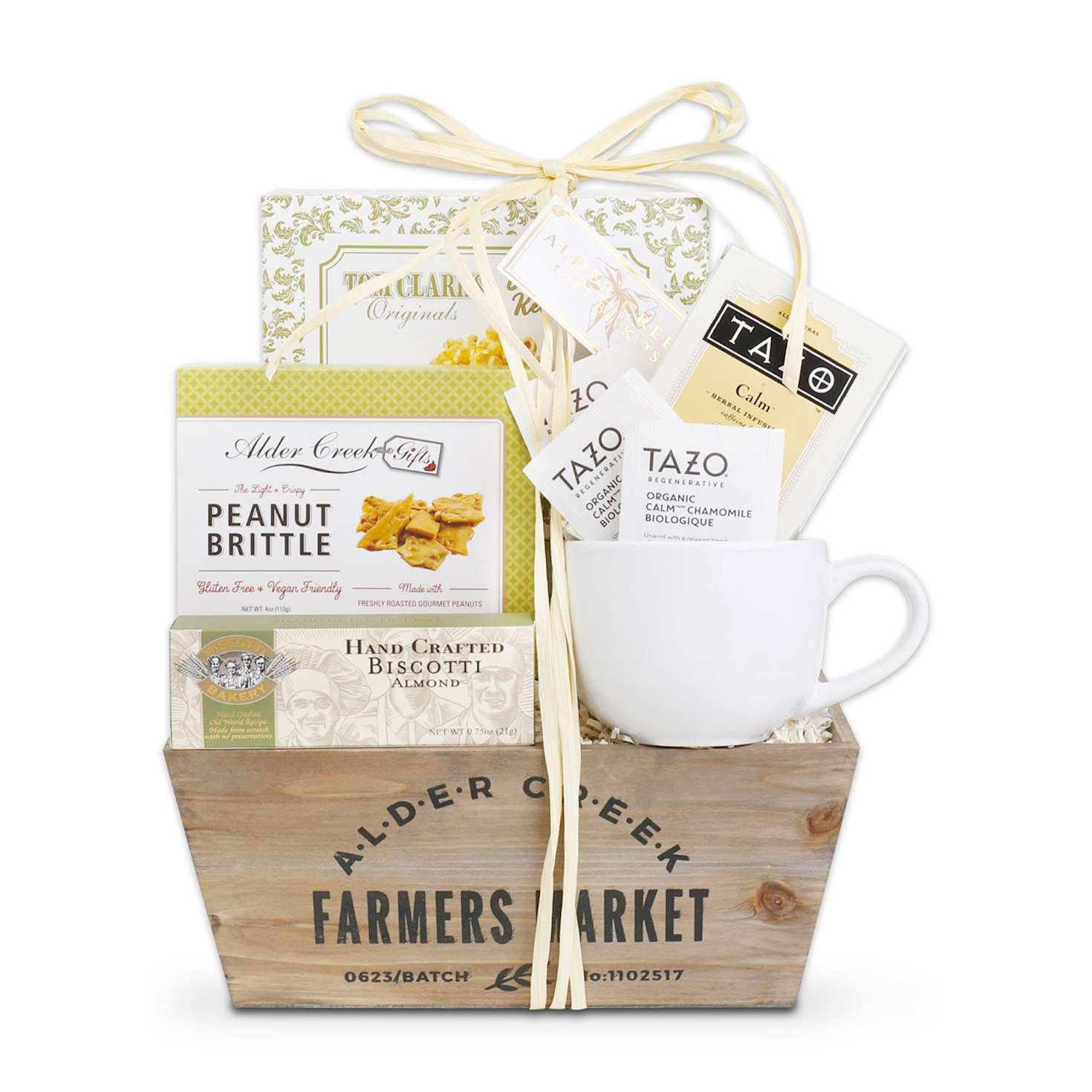 Serenity Tea Crate Gift Basket Front image number 2