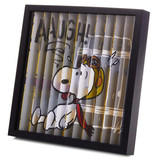 Peanuts® Flying Ace Snoopy Dual-Image Framed Artwork, 10x10, 