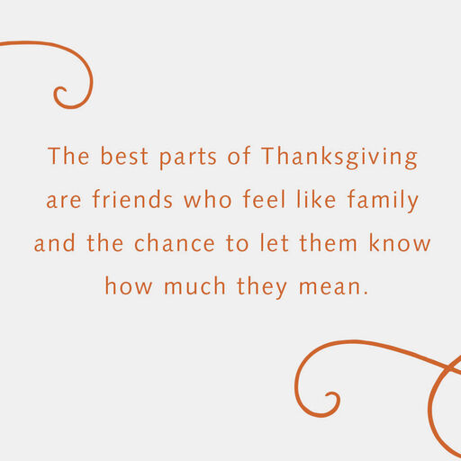 Dining Dogs Friendsgiving Cute Thanksgiving Card, 