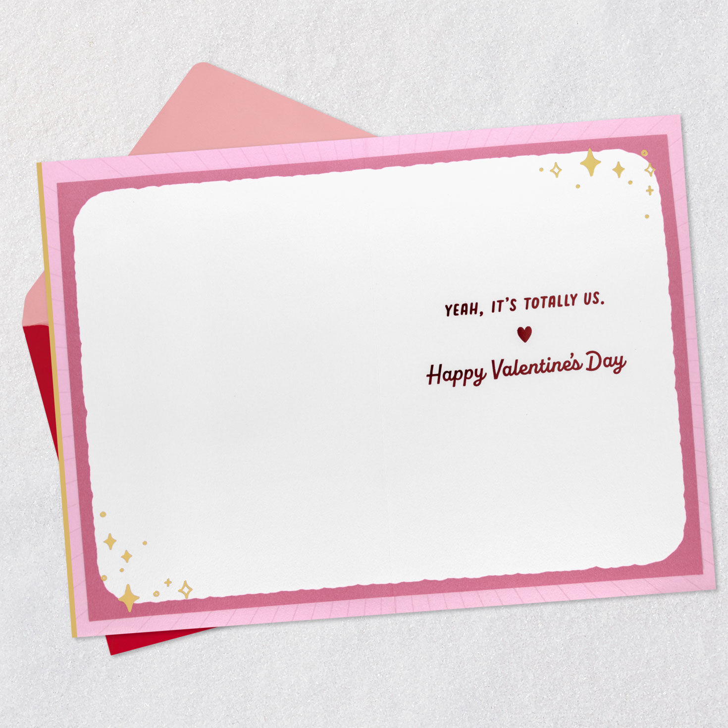 Crystal Ball Fortune Telling Valentine's Day Card Open card with envelope image number 3
