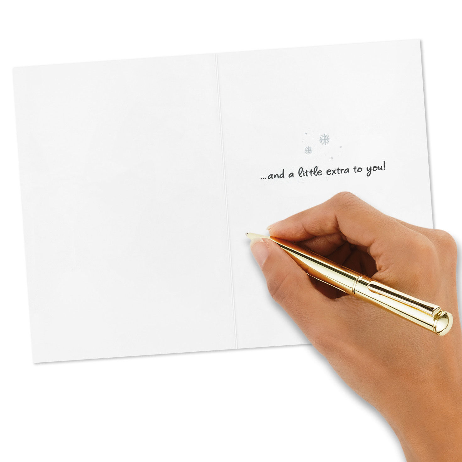 Holiday Whimsy Christmas Cards Bulk Assortment signing card image number 7