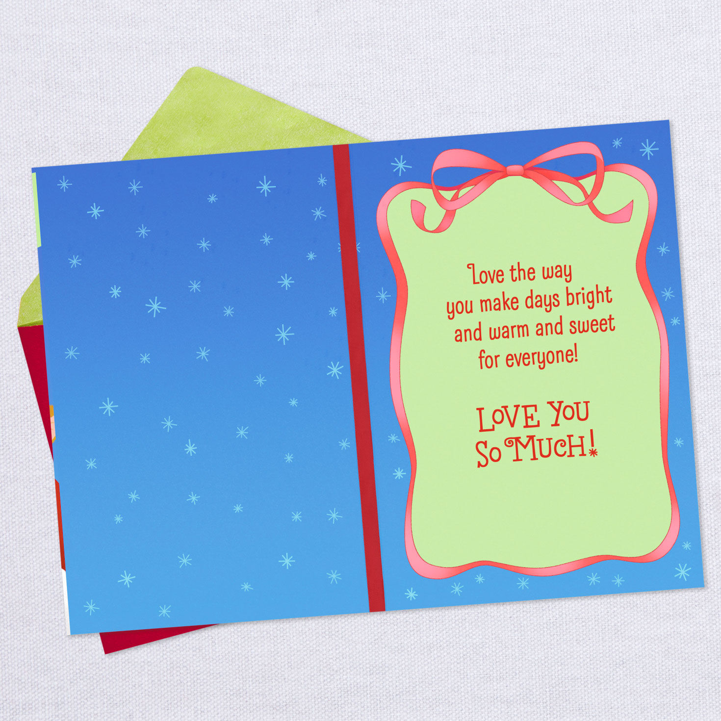 Santa With Kitten Christmas Card for Granddaughter, , large image number 3