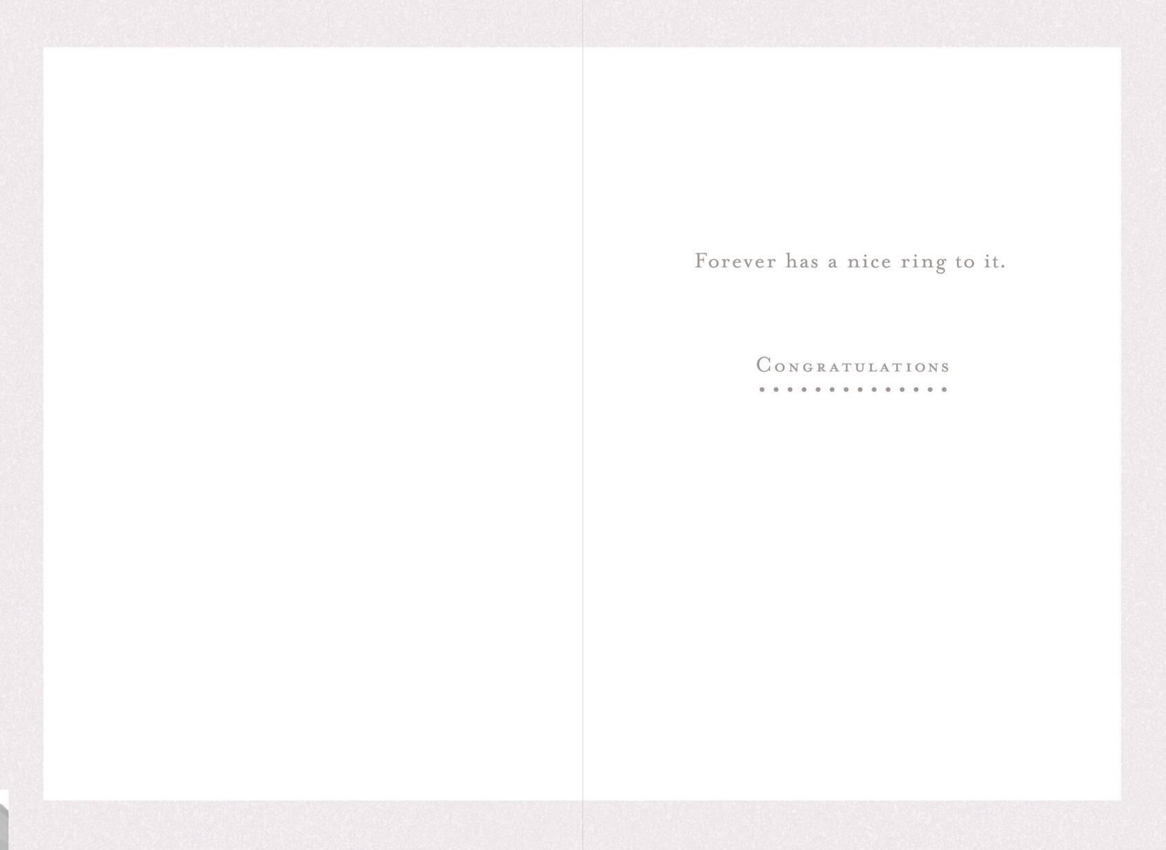 Forever Has a Nice Ring Wedding Card