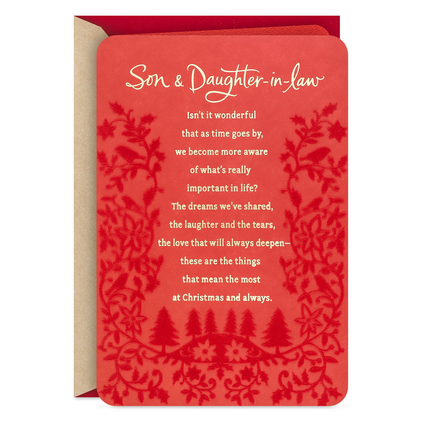 Dreams We've Shared Christmas Card for Son and Daughter-in-Law