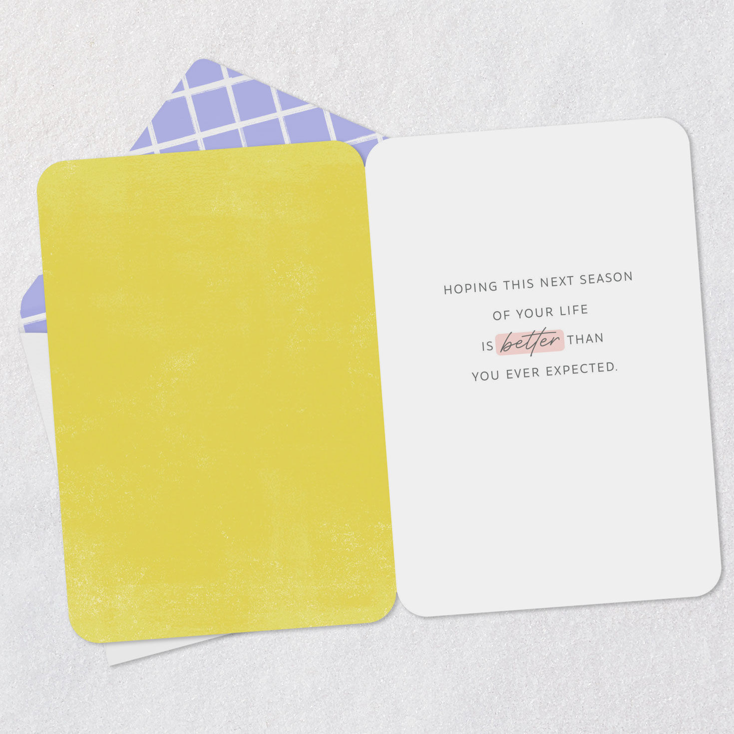 Dandelions in Sunshine Encouragement Card Open card with envelope image number 3