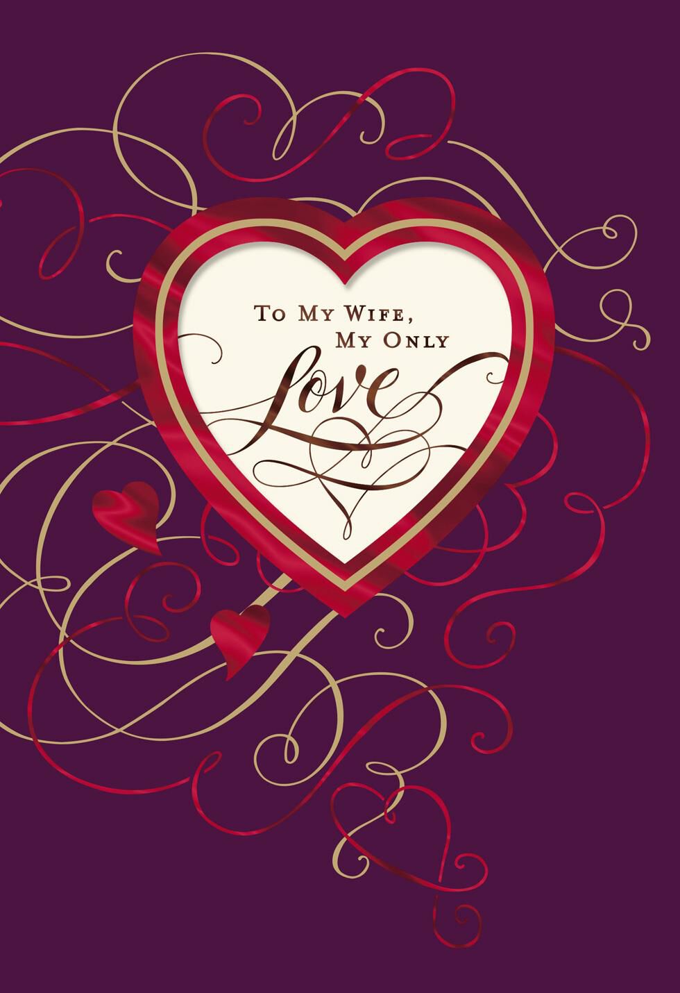My Only Love Sweetest Day Card for Wife