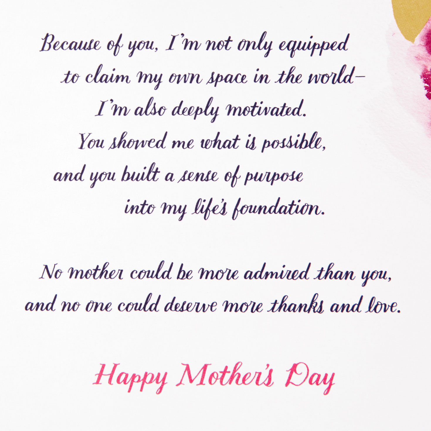 Black Woman in Floral Hat Mother's Day Card for Mom sentiment image number 3