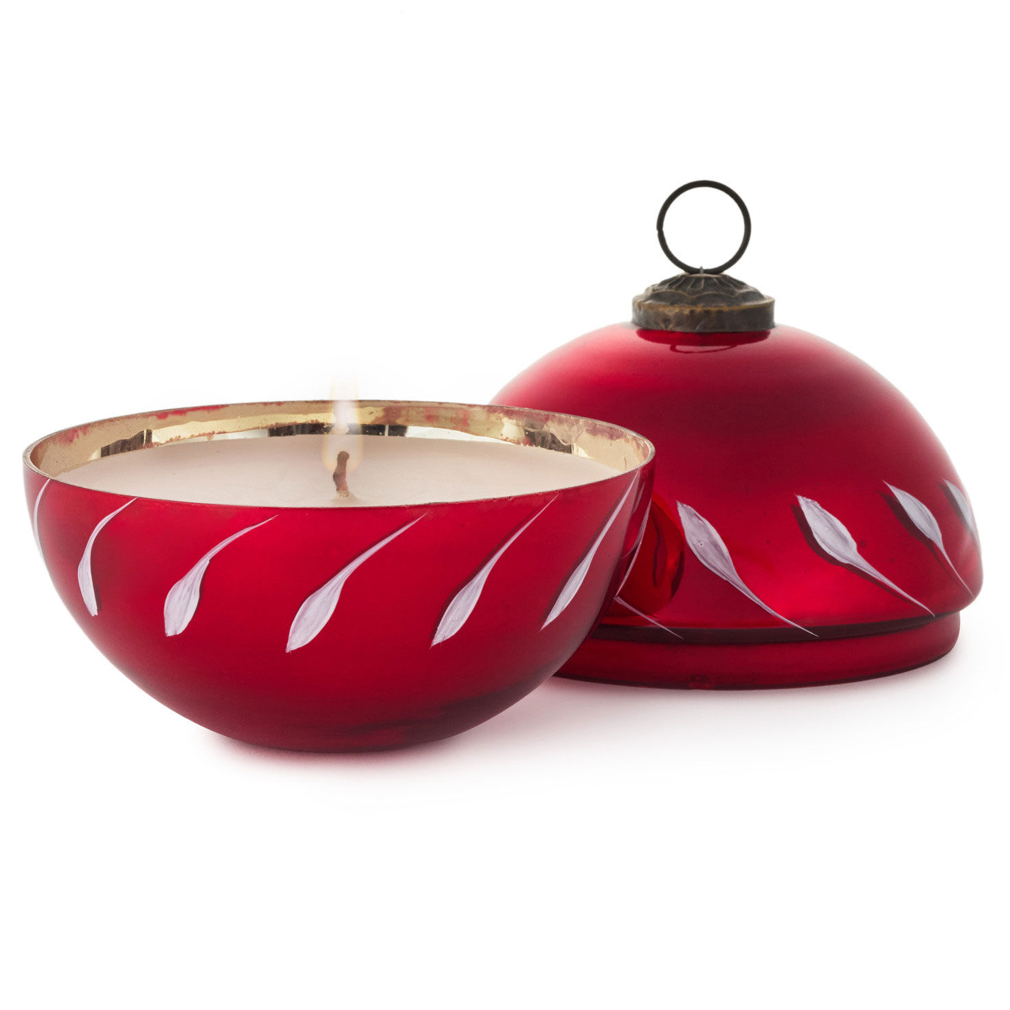 Red Glass Ball Ornament Pine-Scented Candle, 4" for only USD 22.99 | Hallmark