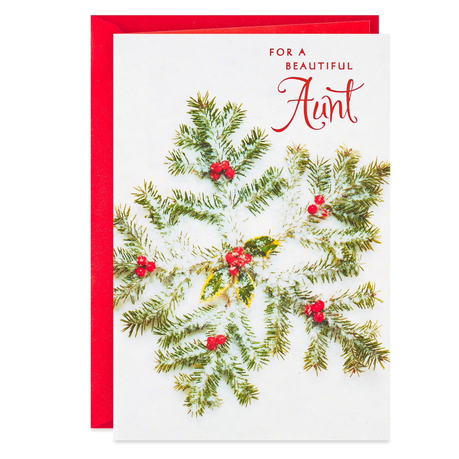 Season to Believe, Hope and Love Christmas Card for Aunt