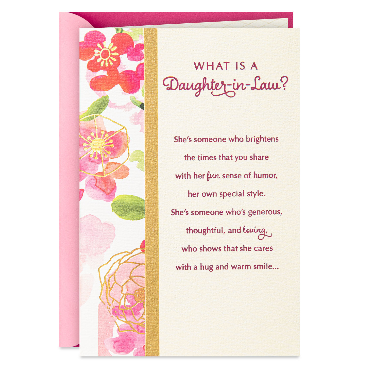 Glad You're in Our Family Birthday Card for Daughter-in-Law