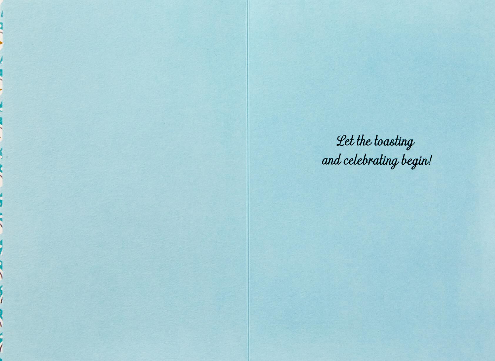 A Toast for You Wedding Card
