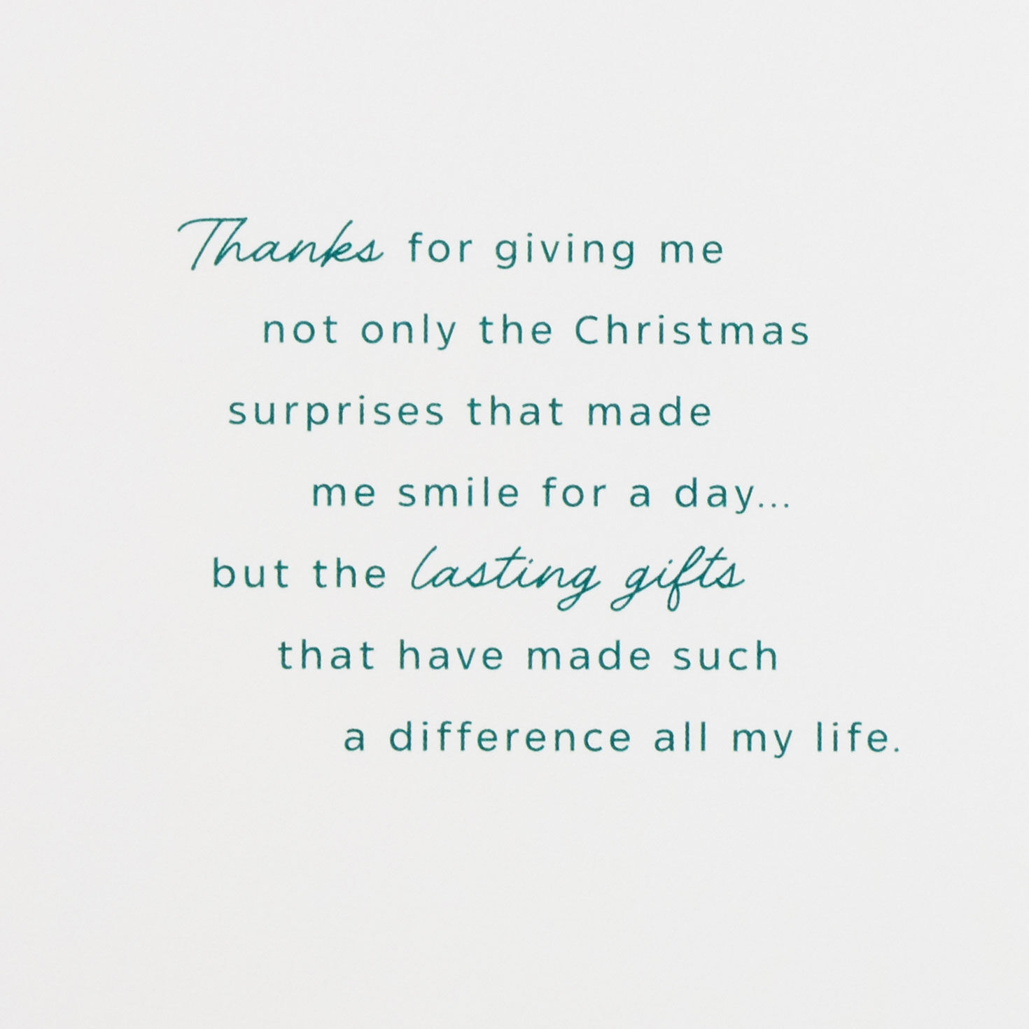 Gold Foliage Christmas Card for Parents from Son Sentiment image number 2