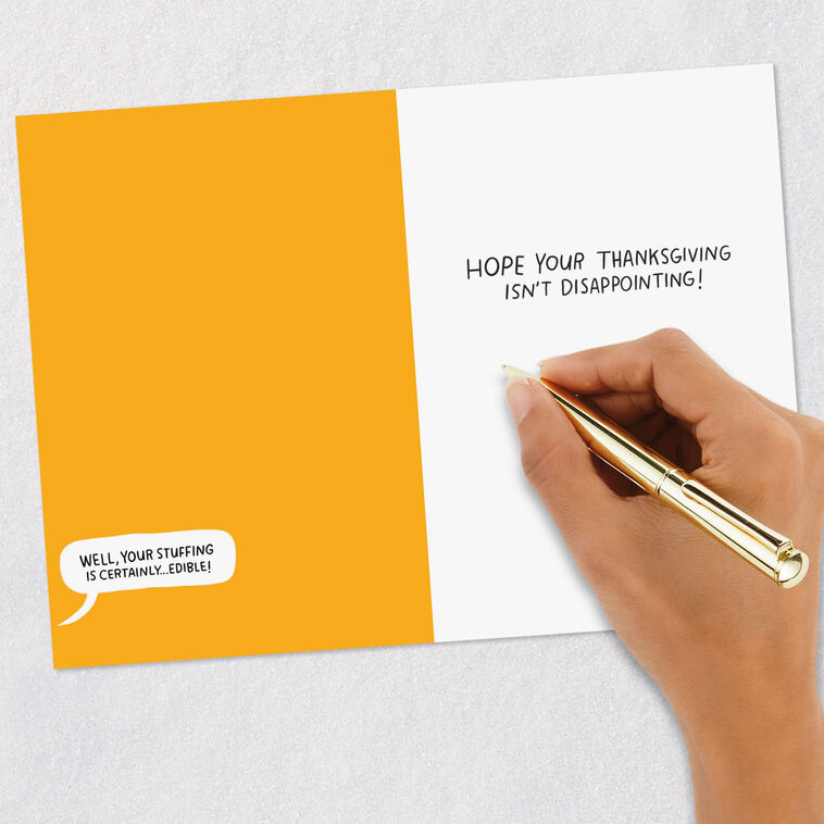 Family Feast Feedback Thanksgiving Card Signing card image number 6