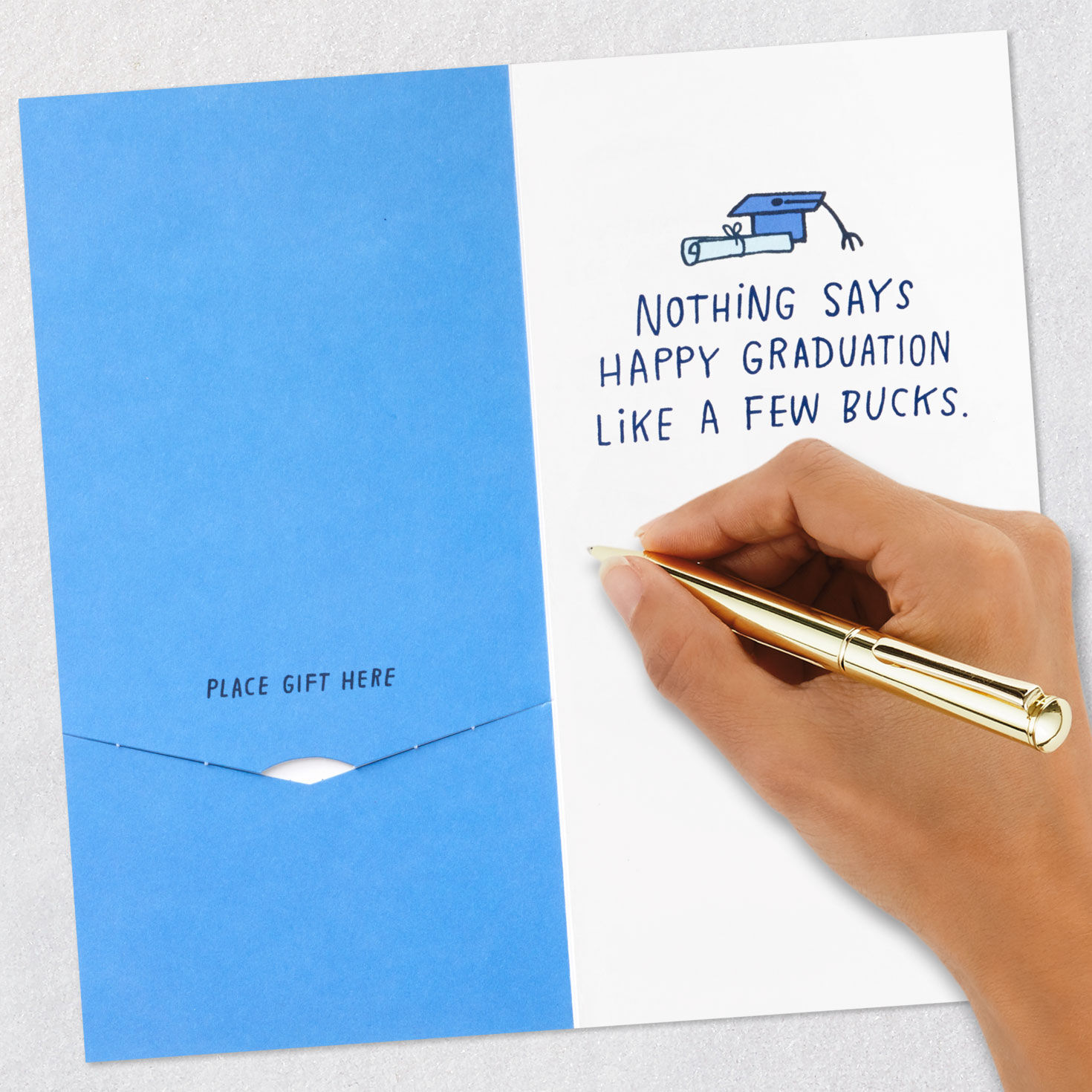 Grad Deer Funny Graduation Money Holder Signing card image number 7