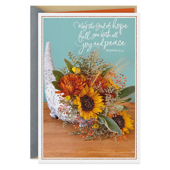 Thanking the Lord for You Religious Thanksgiving Card, , large image number 1