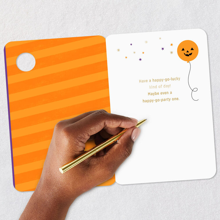 Happy-Go-Party Owls Halloween Card, , large image number 6