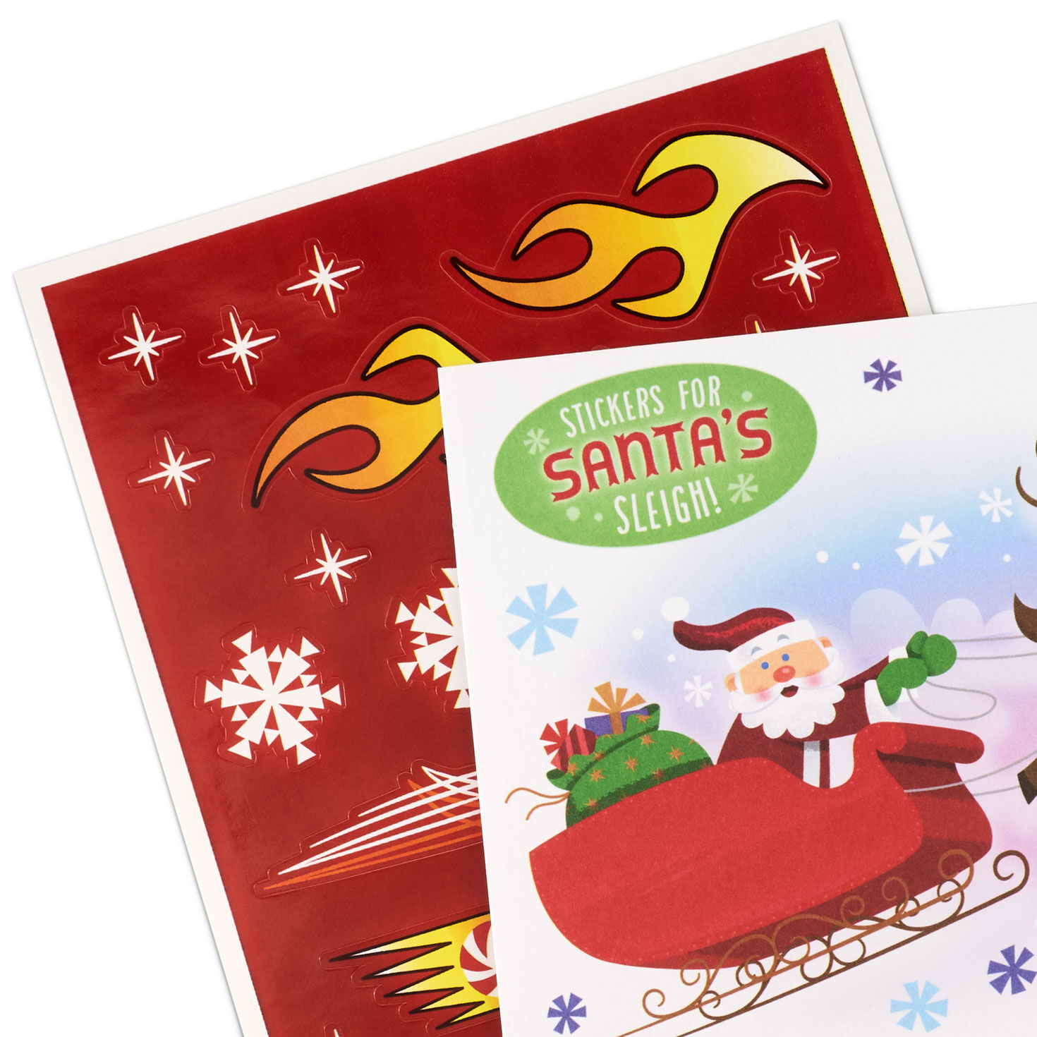 Santa's Sleigh Great-Grandson Christmas Cards upclose card attachemnt image number 5