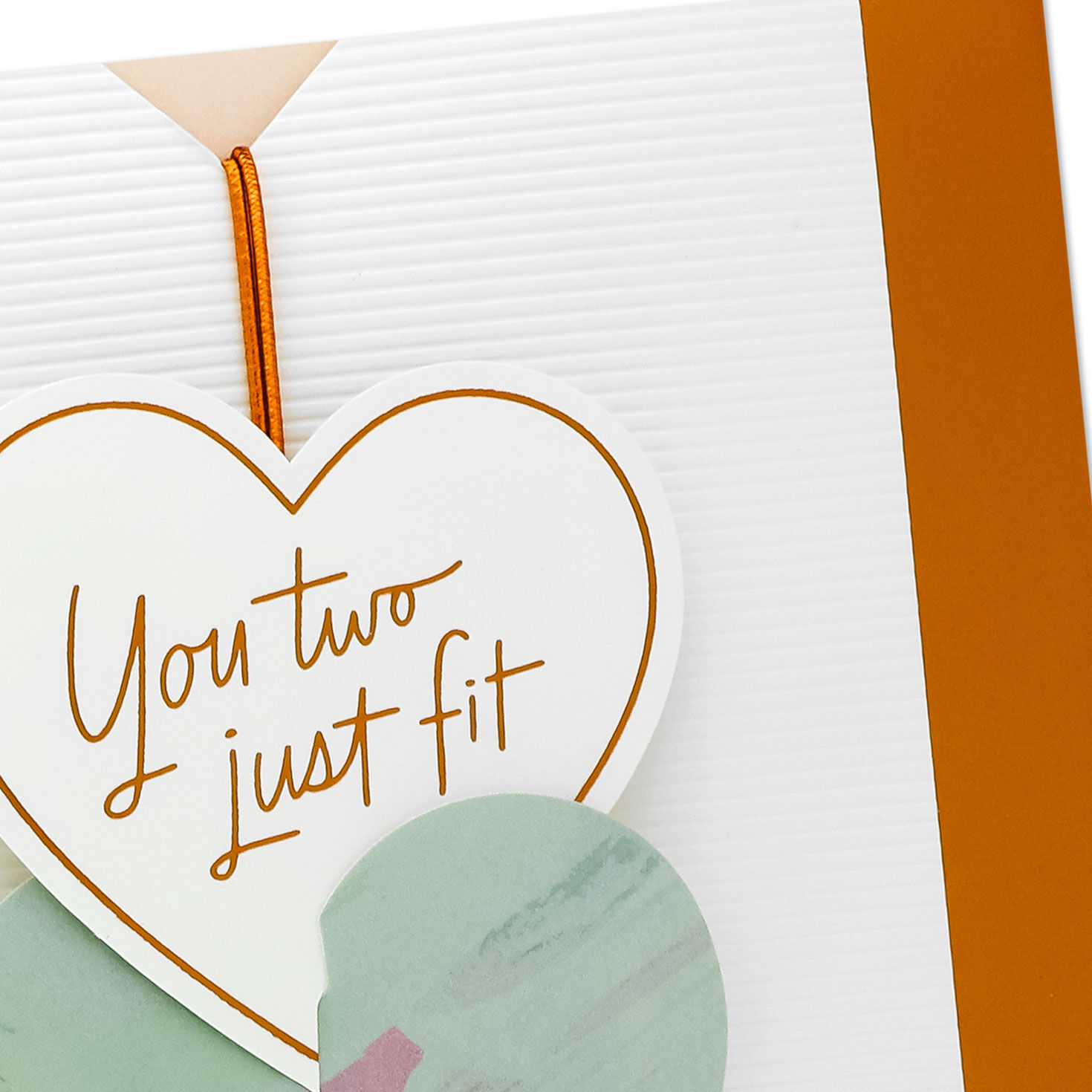 You Two Just Fit Anniversary Card for Couple Card Front Detail image number 4