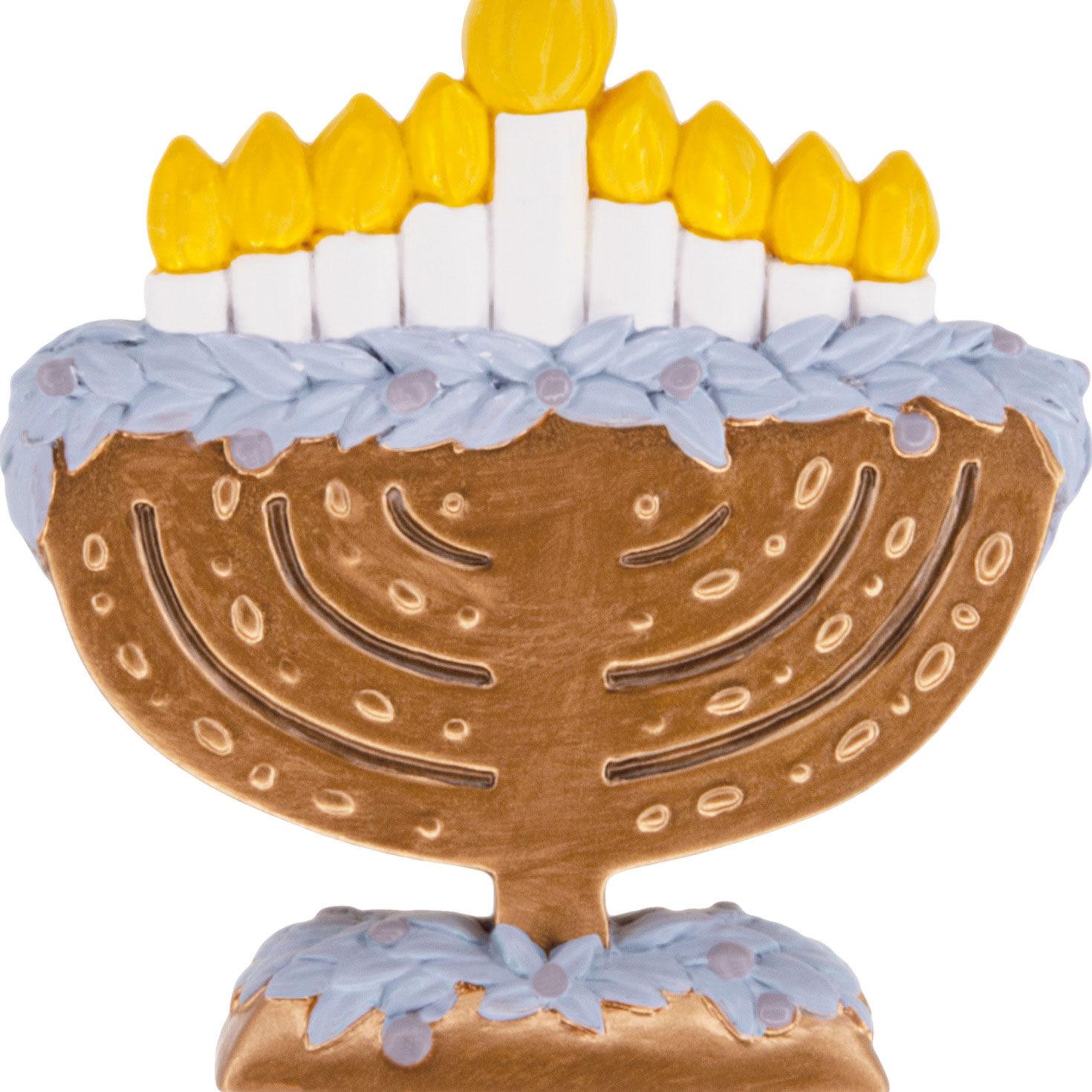 Menorah Christmas Ornament closeup view image number 5