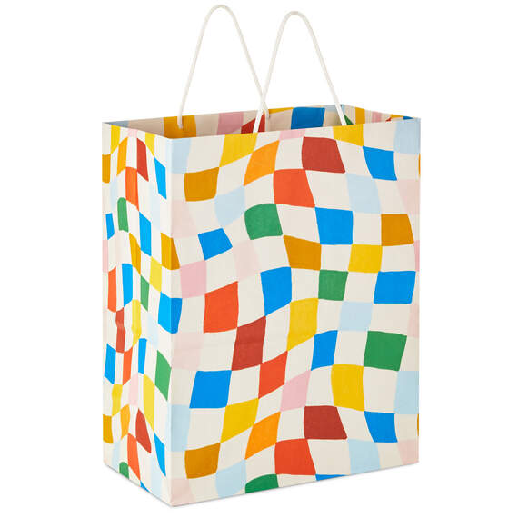 13 Wavy Checkered Large Gift Bag - Gift Bags