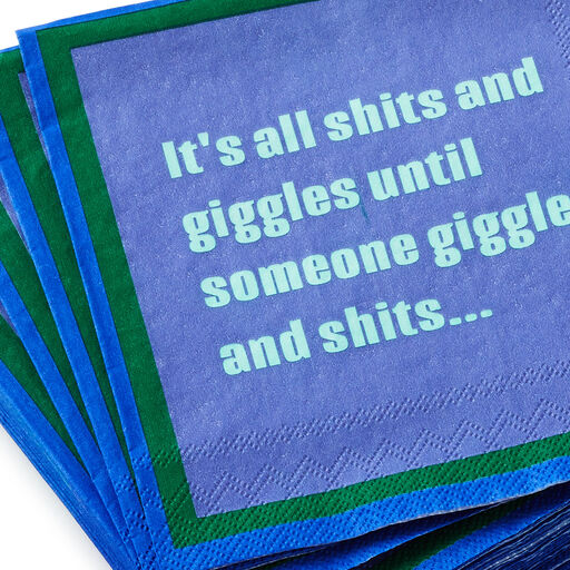 Drinks on Me She Hugged Me Funny Party Napkins, Pack of 20, 