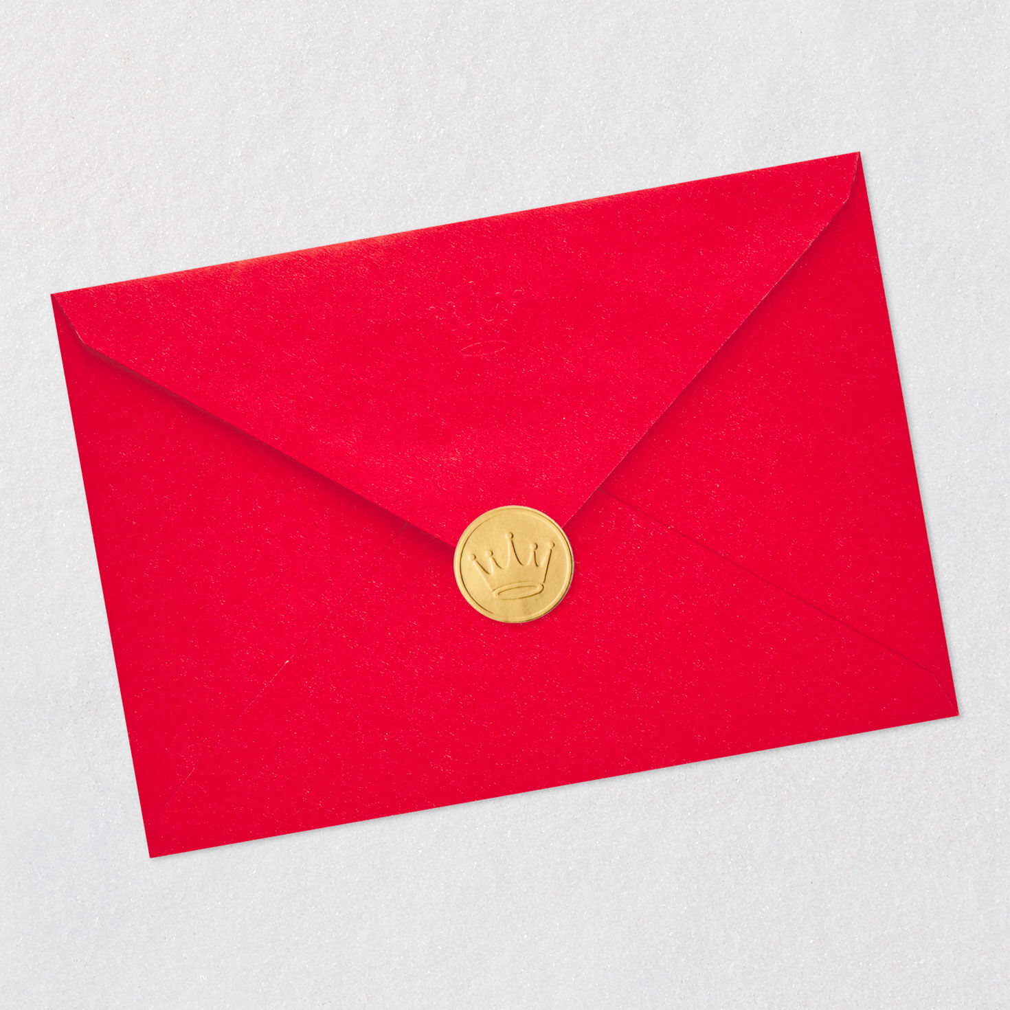 Cardinals and Poinsettias Christmas Card for Friend Envelope Back with Seal image number 8