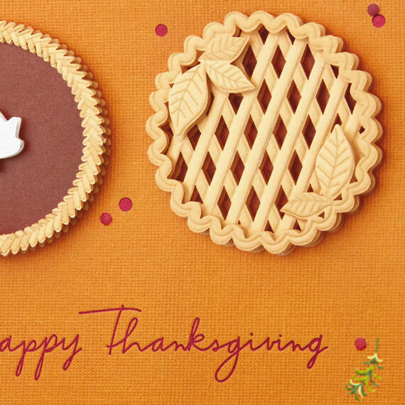 Thankful for You (and Pie) Thanksgiving Card, , large image number 4