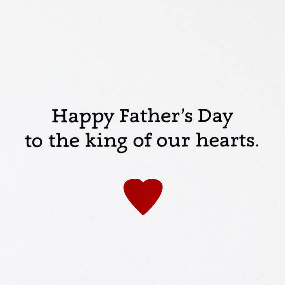 King of Our Hearts Father's Day Card, , large image number 2
