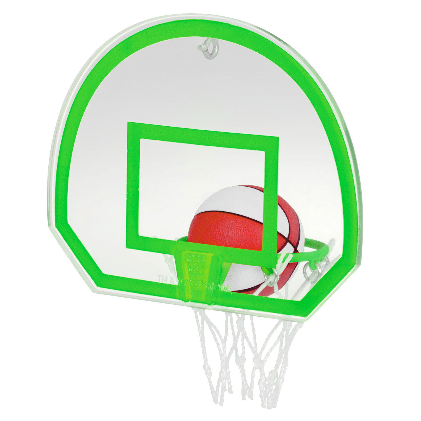 Basketball Hoop and Ball 2025 Keepsake Ornament Back image number 6