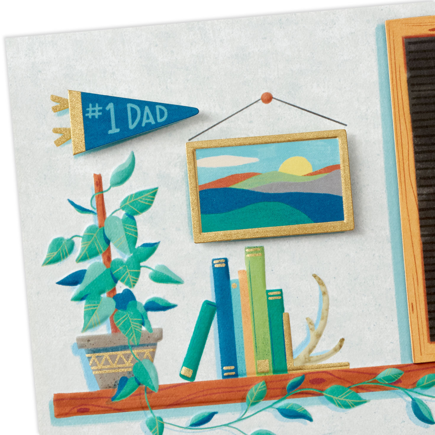 Like Father, Like Daughter Father's Day Card With Magnet Signing card image number 5