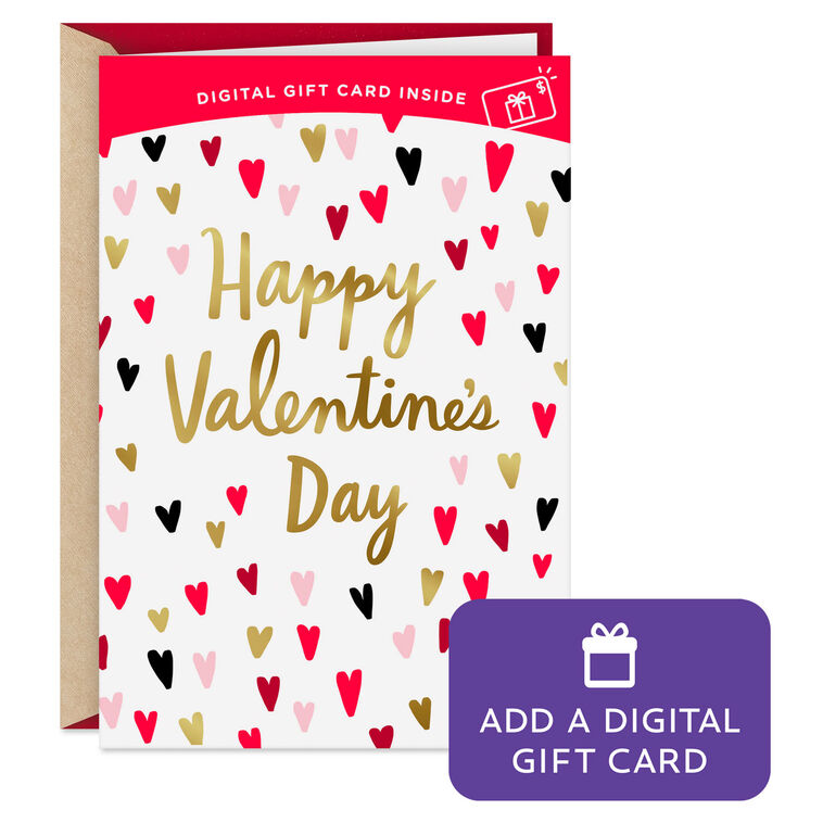 Hope Your Heart Is Happy Gift Card Greeting Valentine's Day Card