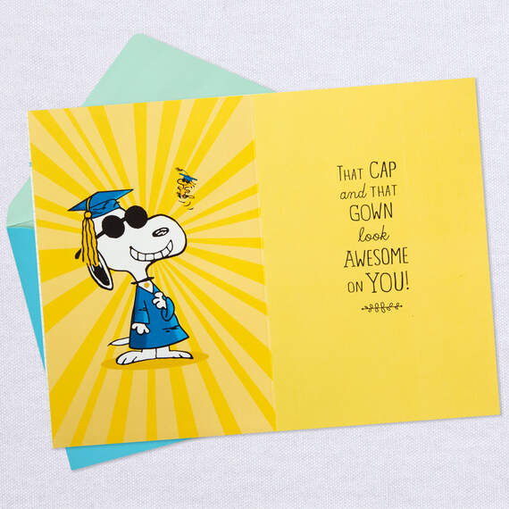 Peanuts® Snoopy in Cap and Gown Musical Graduation Card, , large image number 3