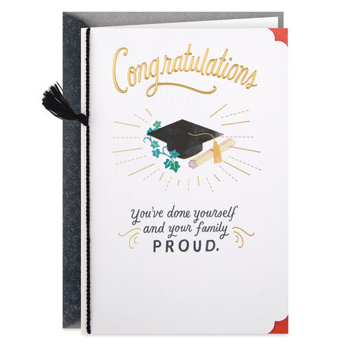 You Make Your Family Proud Graduation Card, 