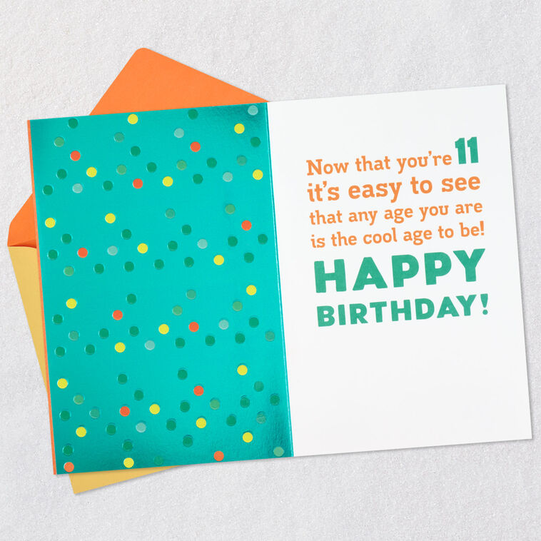 Shooting Star 11th Birthday Card