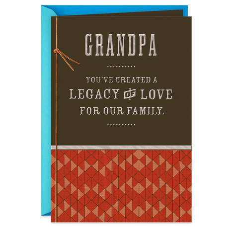 Legacy of Love Father's Day Card for Grandpa, , large