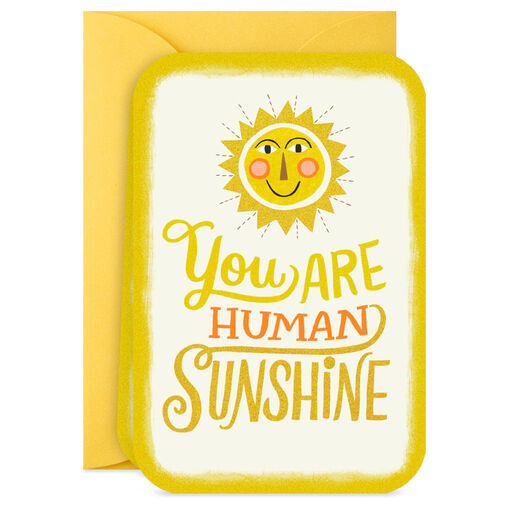 3.25" Mini Human Sunshine Blank Card, 