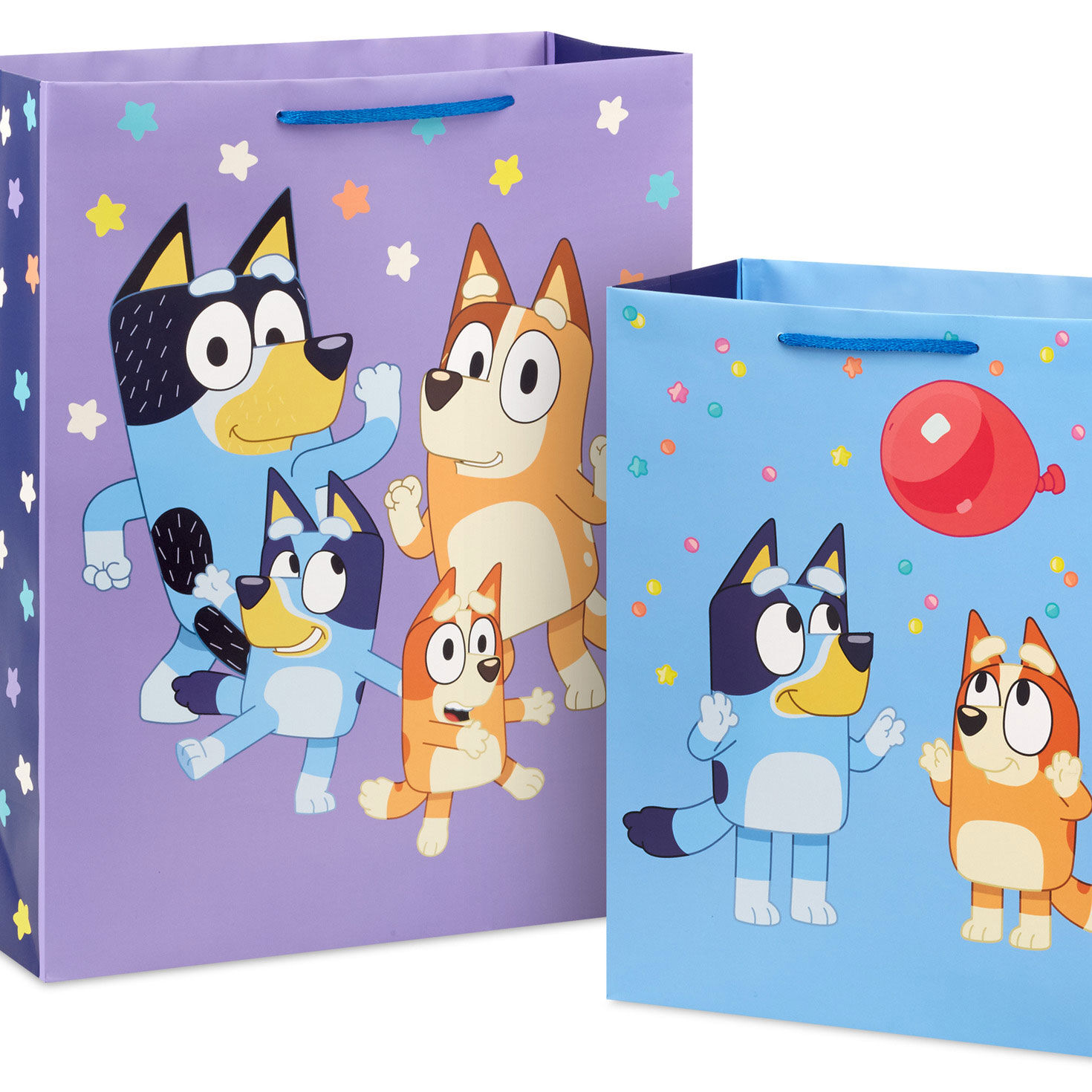 Bluey and Bingo Heeler Large and XL Birthday Gift Bags closeup detail image number 6