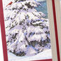 Cardinal in Snowy Tree Son Christmas Card Card Front Detail image number 5