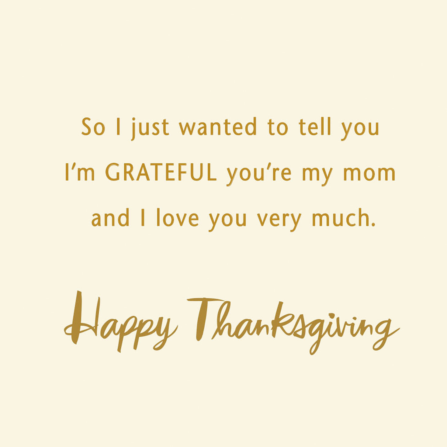 I Love You Very Much Thanksgiving Card for Mom, , large image number 3