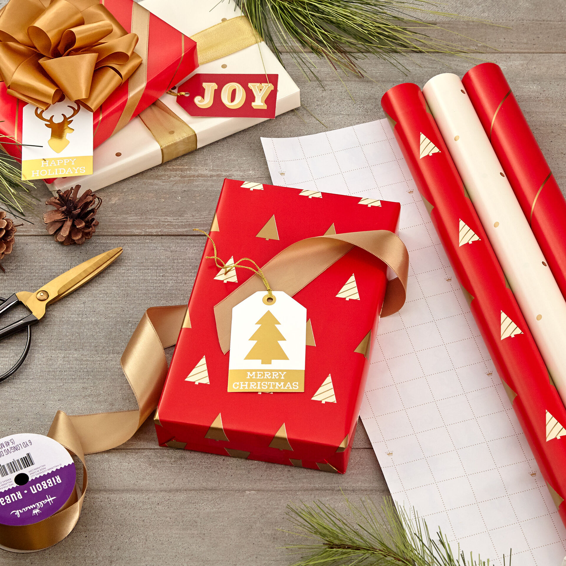 Gold Christmas Wrapping Paper
 Gold Patterns 3 Pack Christmas Wrapping Paper 120 sq ft Wrapping