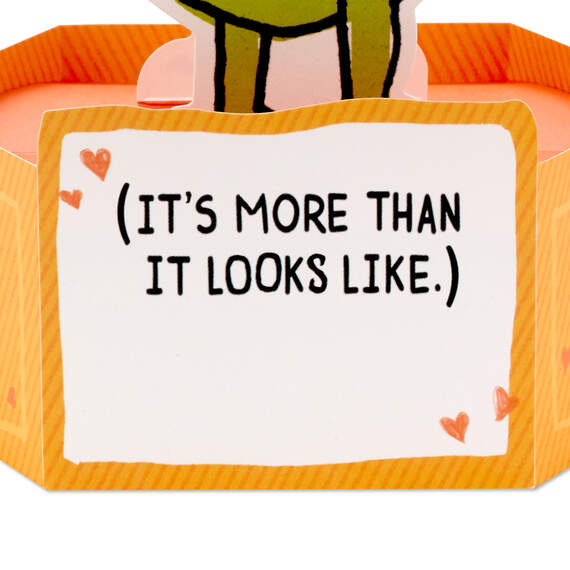 Love You This Much T-Rex Dinosaur Funny 3D Pop-Up Love Card, , large image number 3