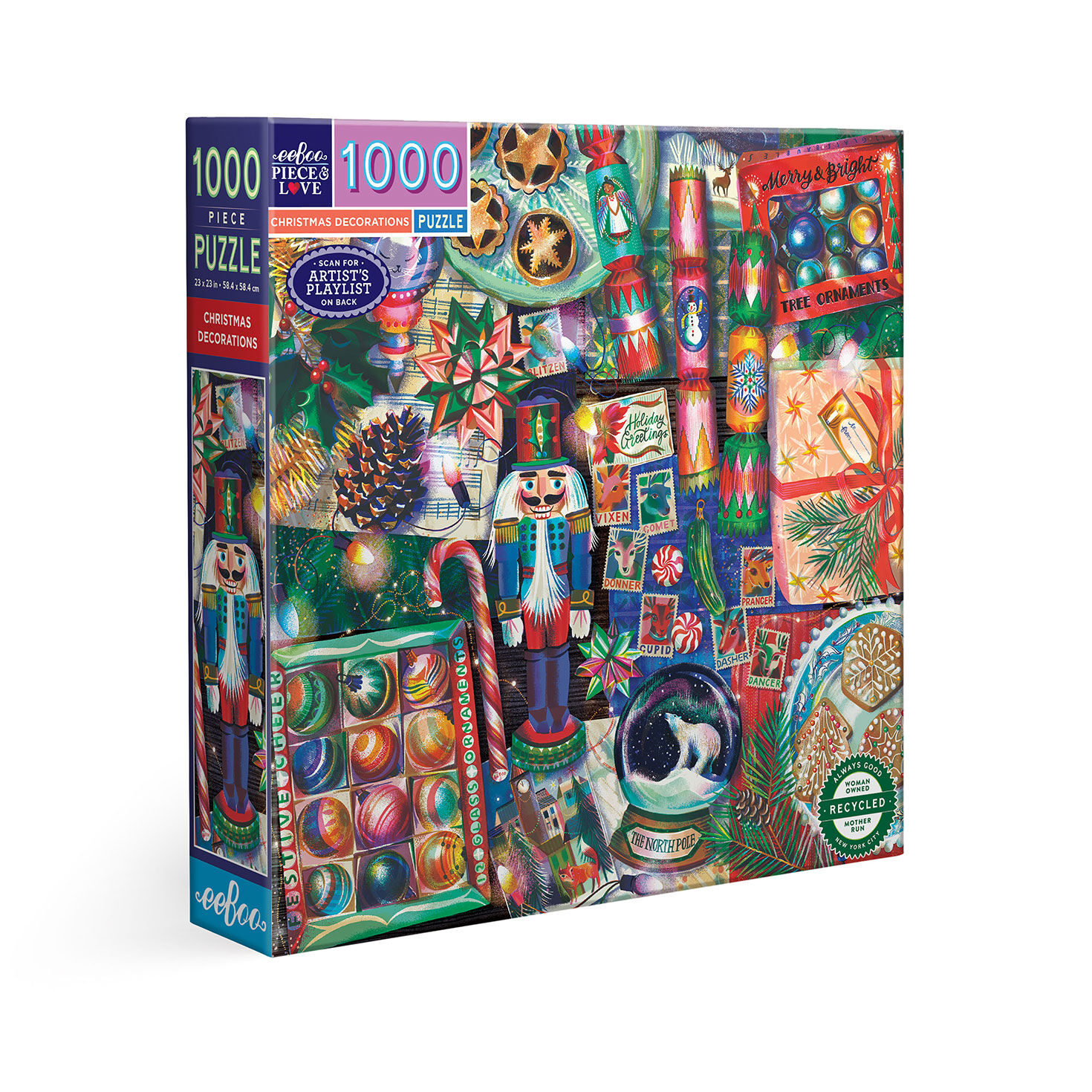 Eeboo Christmas Decorations 1000-Piece Jigsaw Puzzle for only USD 24.99 | Hallmark