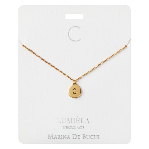 Initial Pendant Necklace, 20", 