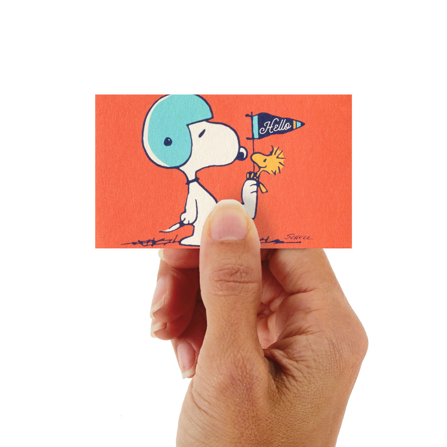 Peanuts Charlie Brown and Snoopy Mini Cards Pack hand holding item image number 2