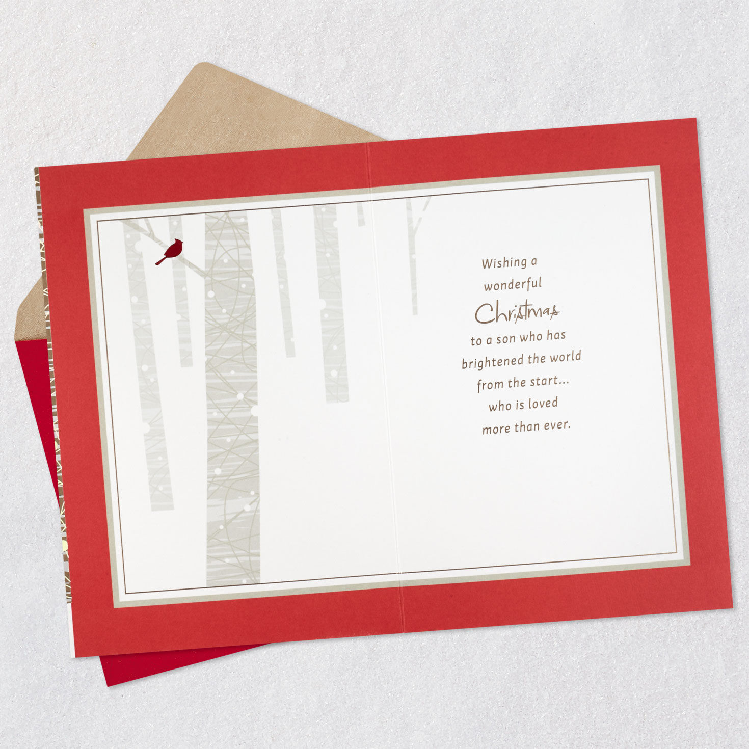 You Brighten the World Christmas Card for Son, , large image number 3